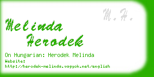 melinda herodek business card